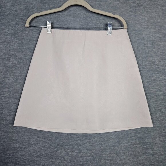 Wilfred Women's Size 8 Creamy Mini Faux Skirt Back Zipper - Picture 1 of 11